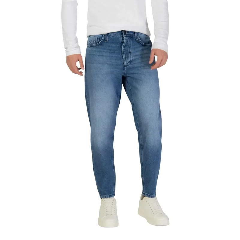 Pantalon Antony Morato Men Jeans Bleu Doris à coupe bouffante à cheville en coton