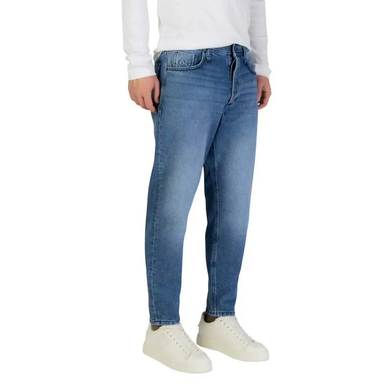 Pantalon Antony Morato Men Jeans Bleu Doris à coupe bouffante à cheville en coton