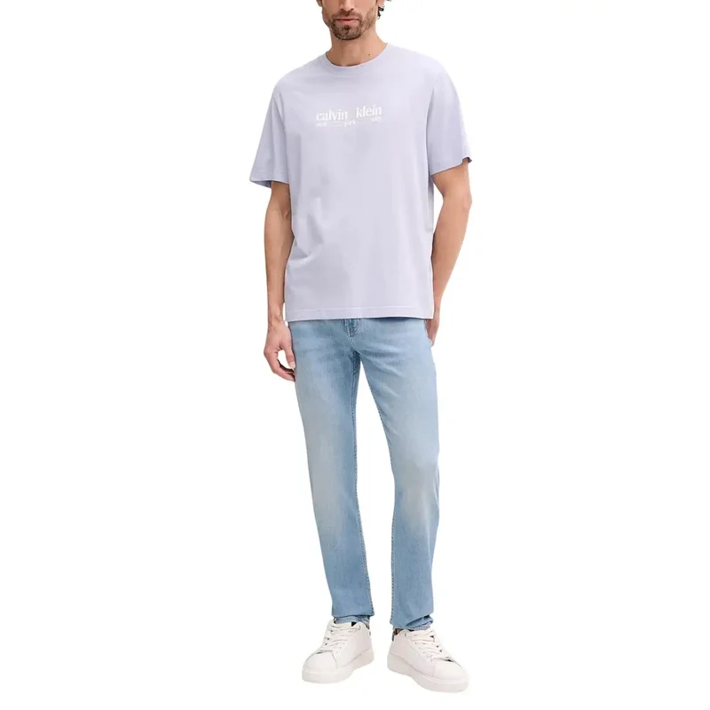 Jeans Calvin Klein Homme en coton denim bleu, coupe régulière