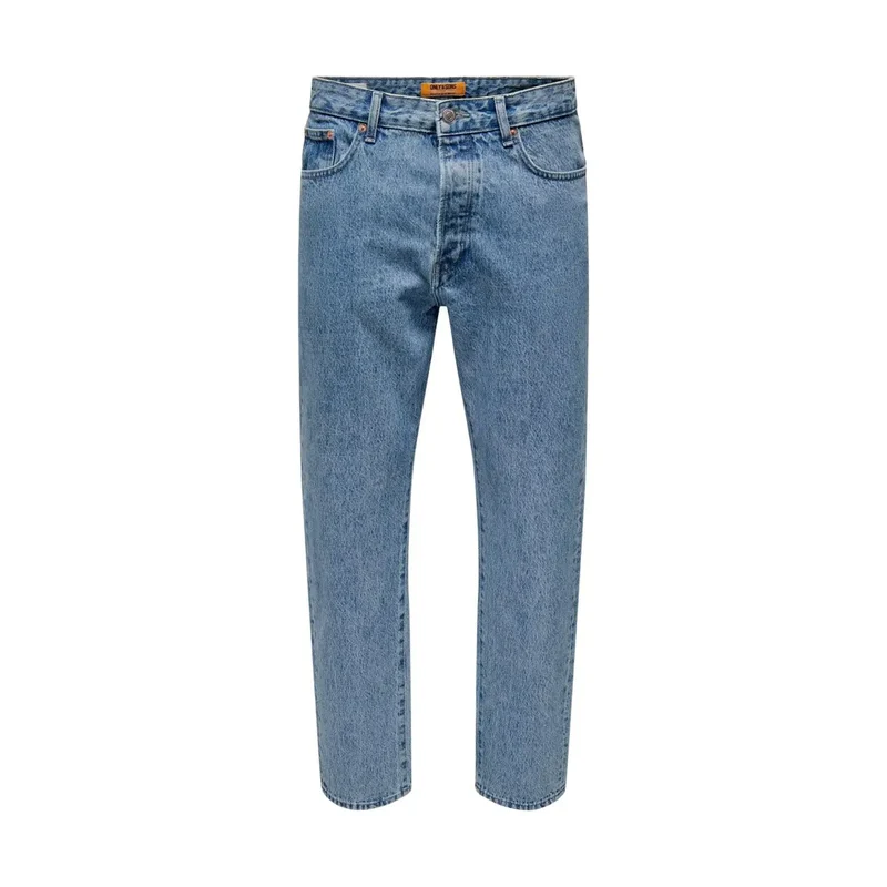 Only & Sons Pantalon en denim de coton bleu clair 22028836