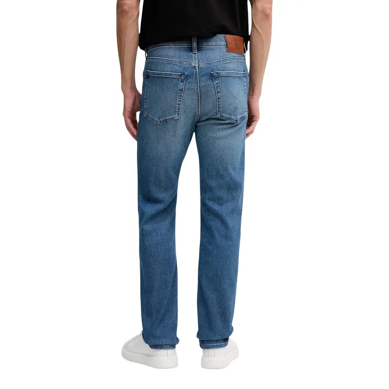 Jeans Calvin Klein Jeans pour hommes en coton bleu avec poche zippée