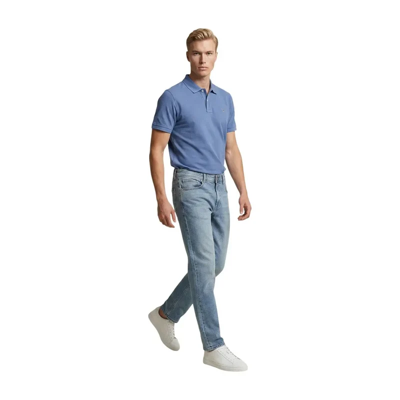 Jean pour homme Replay bleu clair, coupe slim classique, en coton stretch