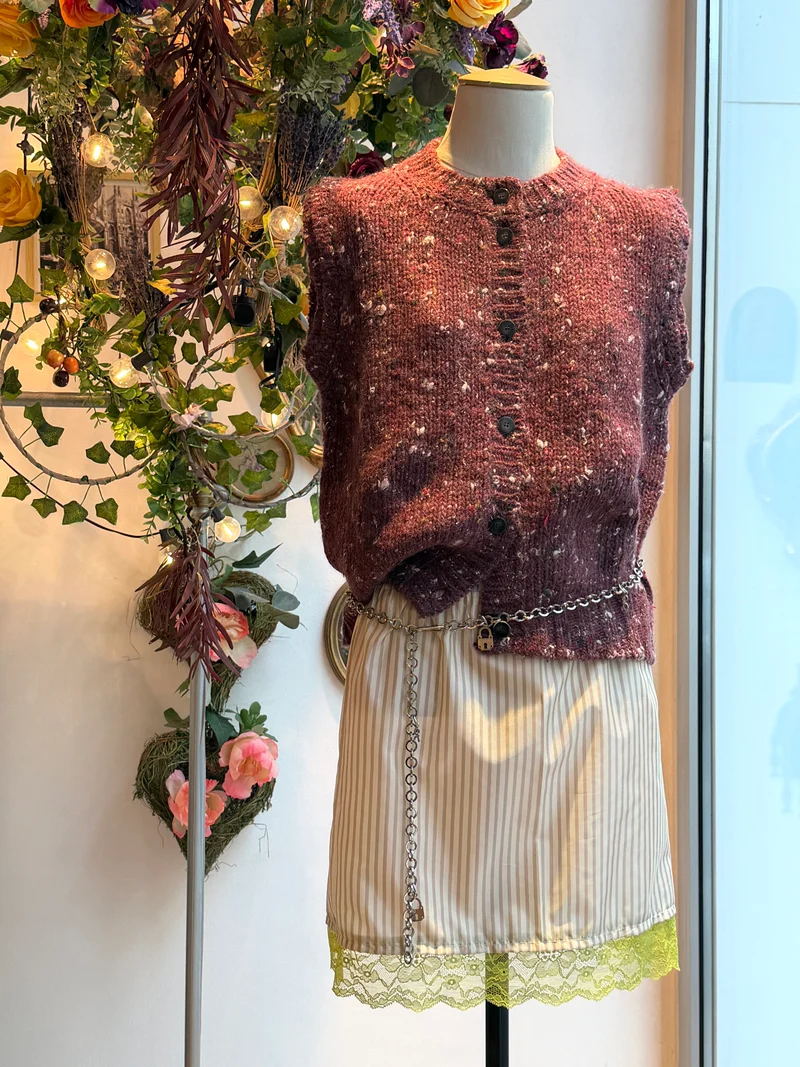 gilet en tweed