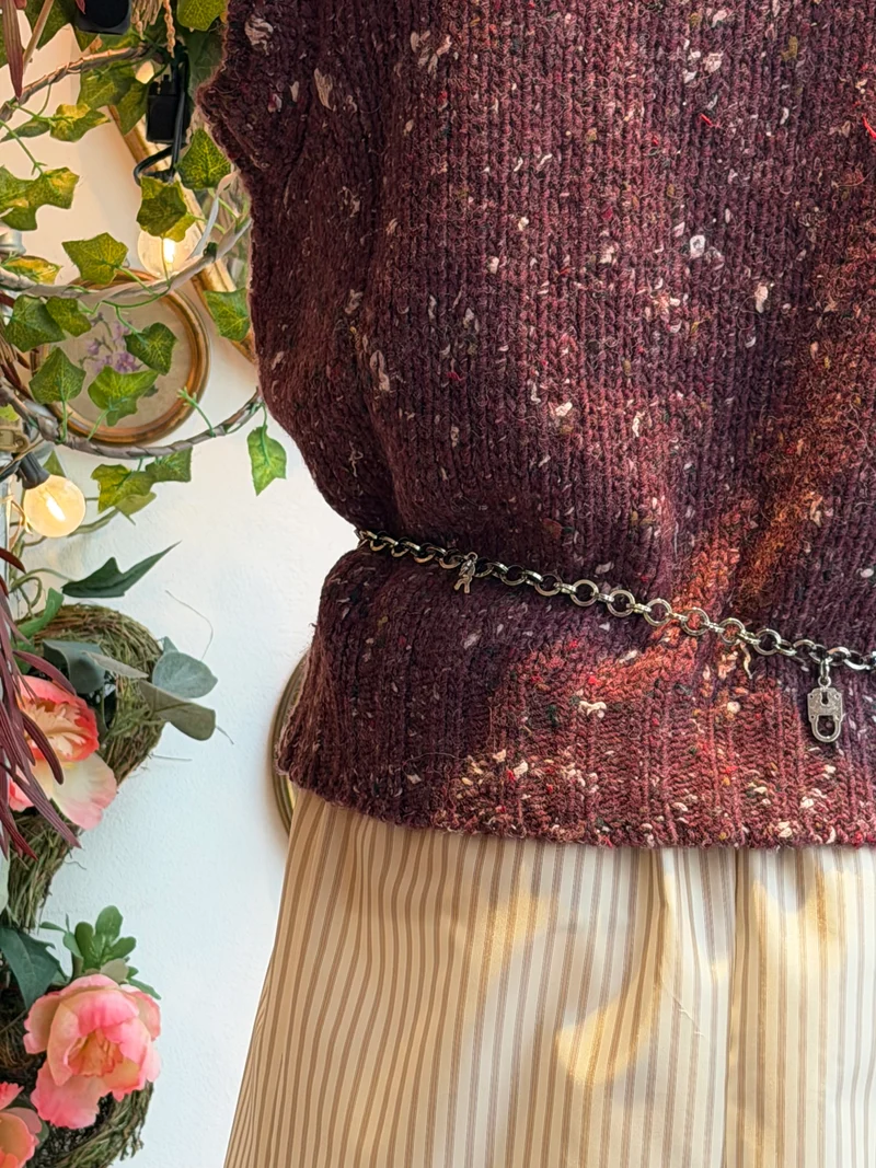 gilet en tweed