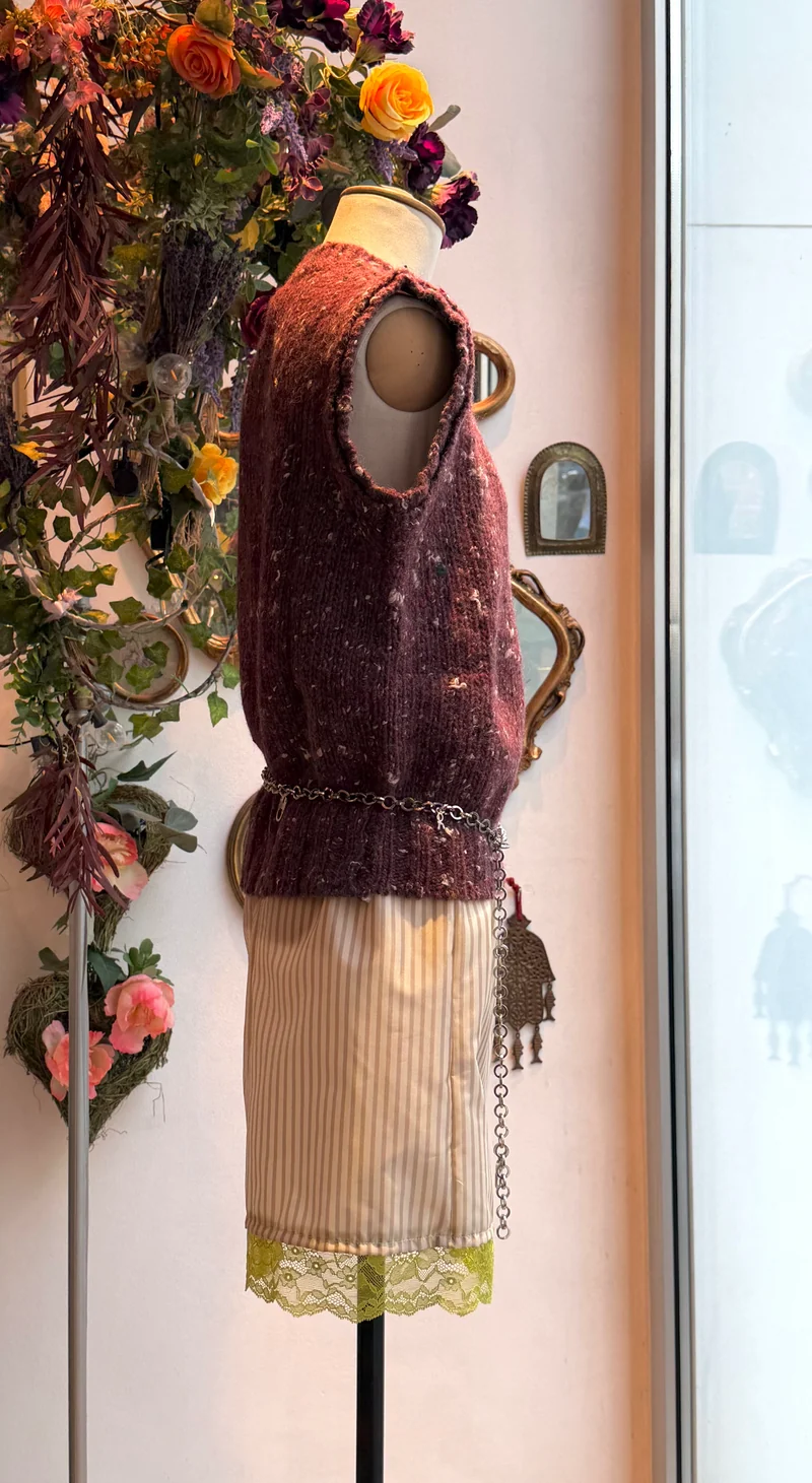 gilet en tweed