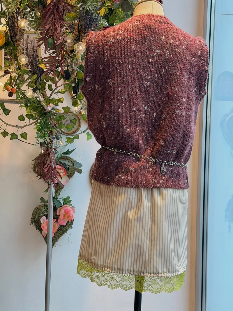 gilet en tweed