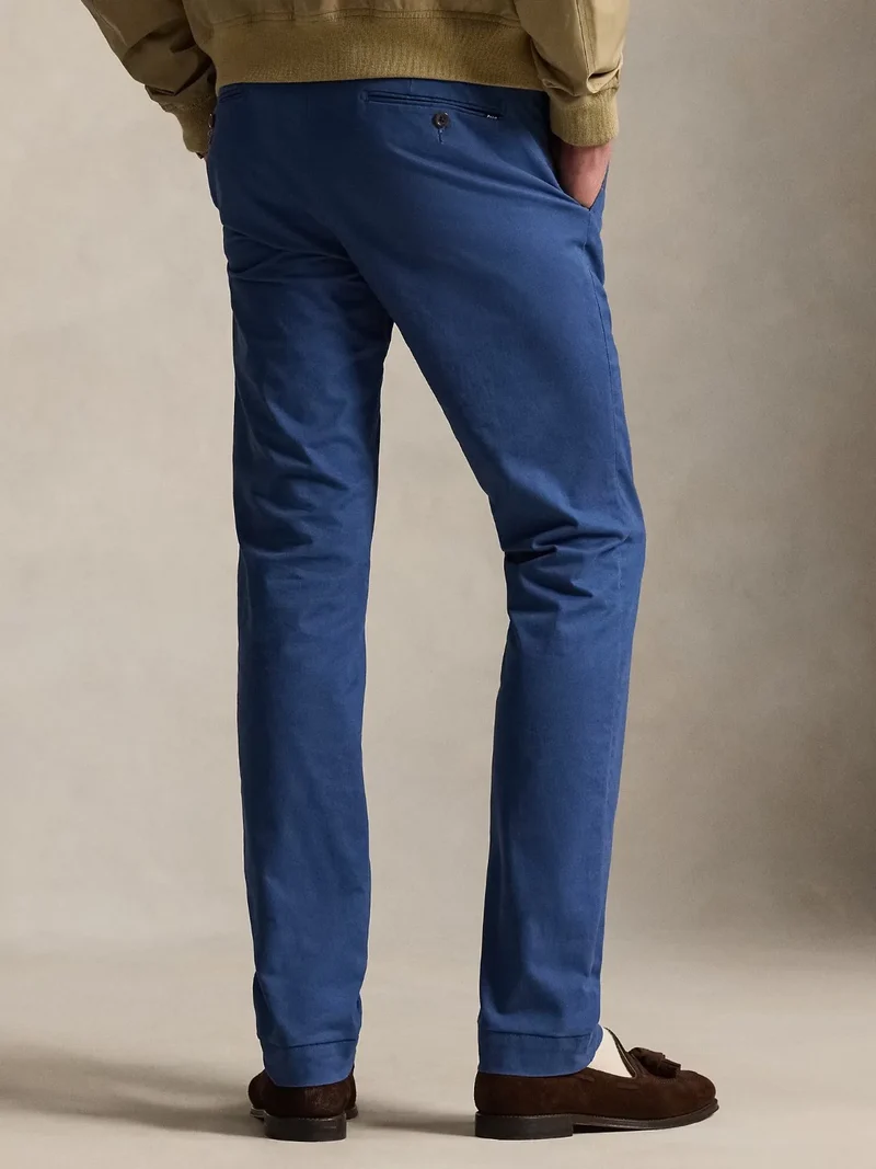 Pantalon chino Ralph Lauren marine en coton stretch