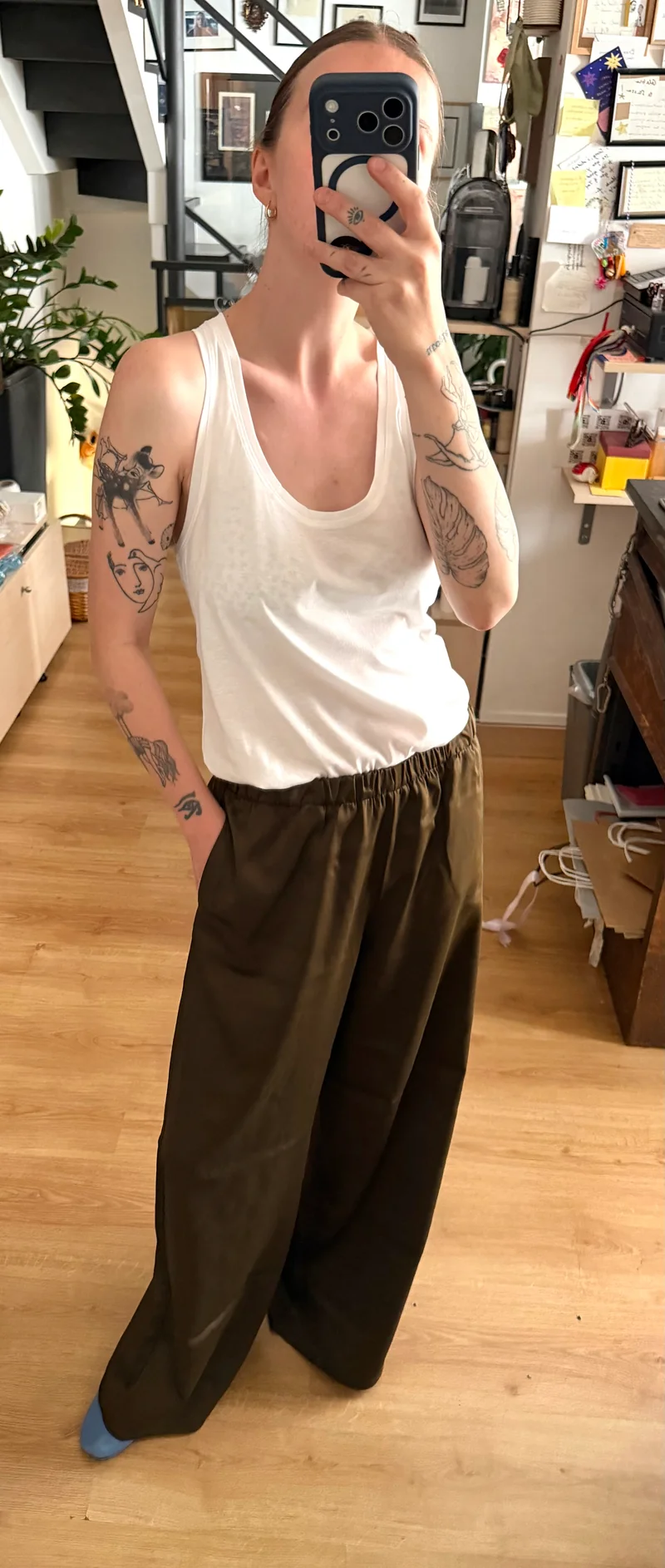 Pantalon long Lowry couleur café