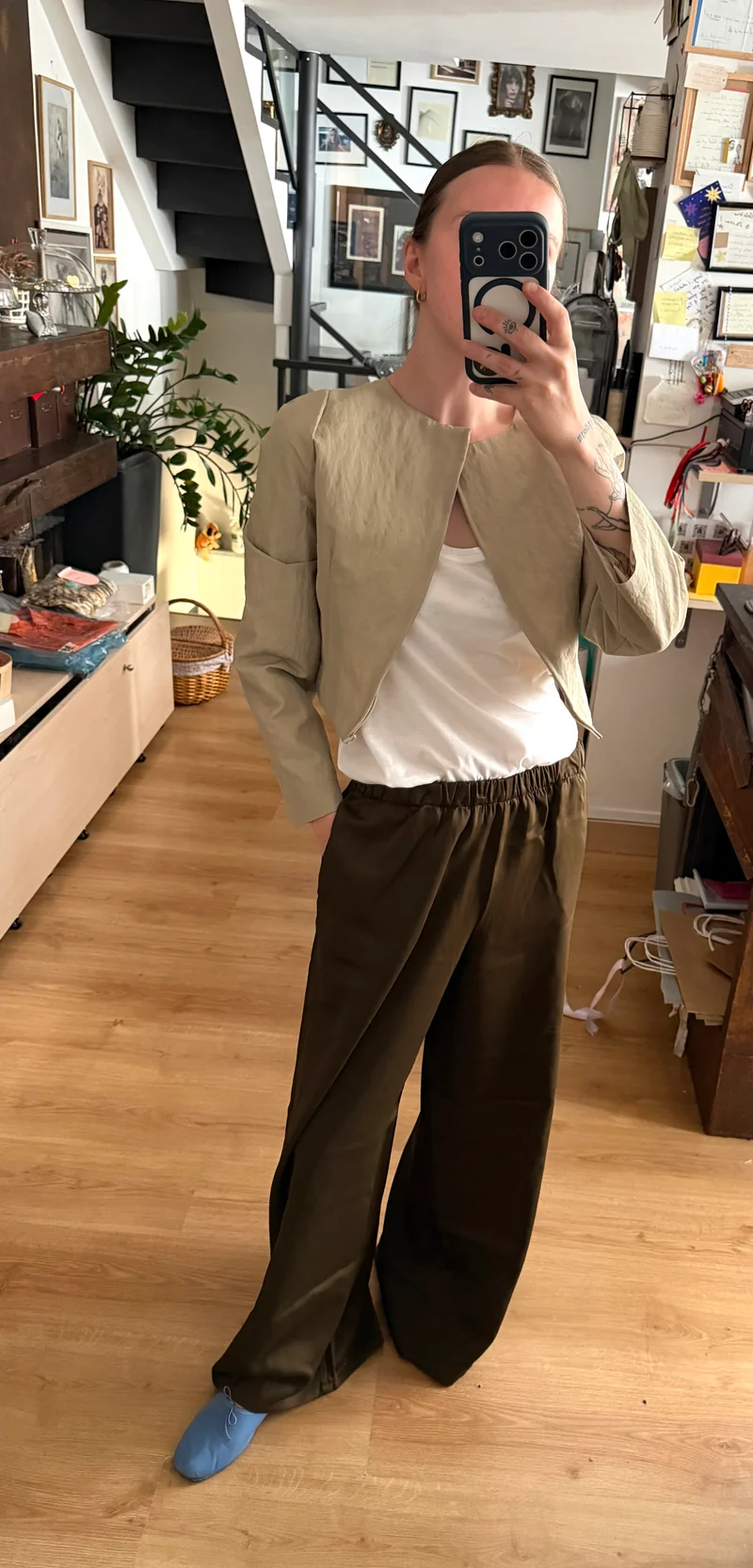 Pantalon long Lowry couleur café