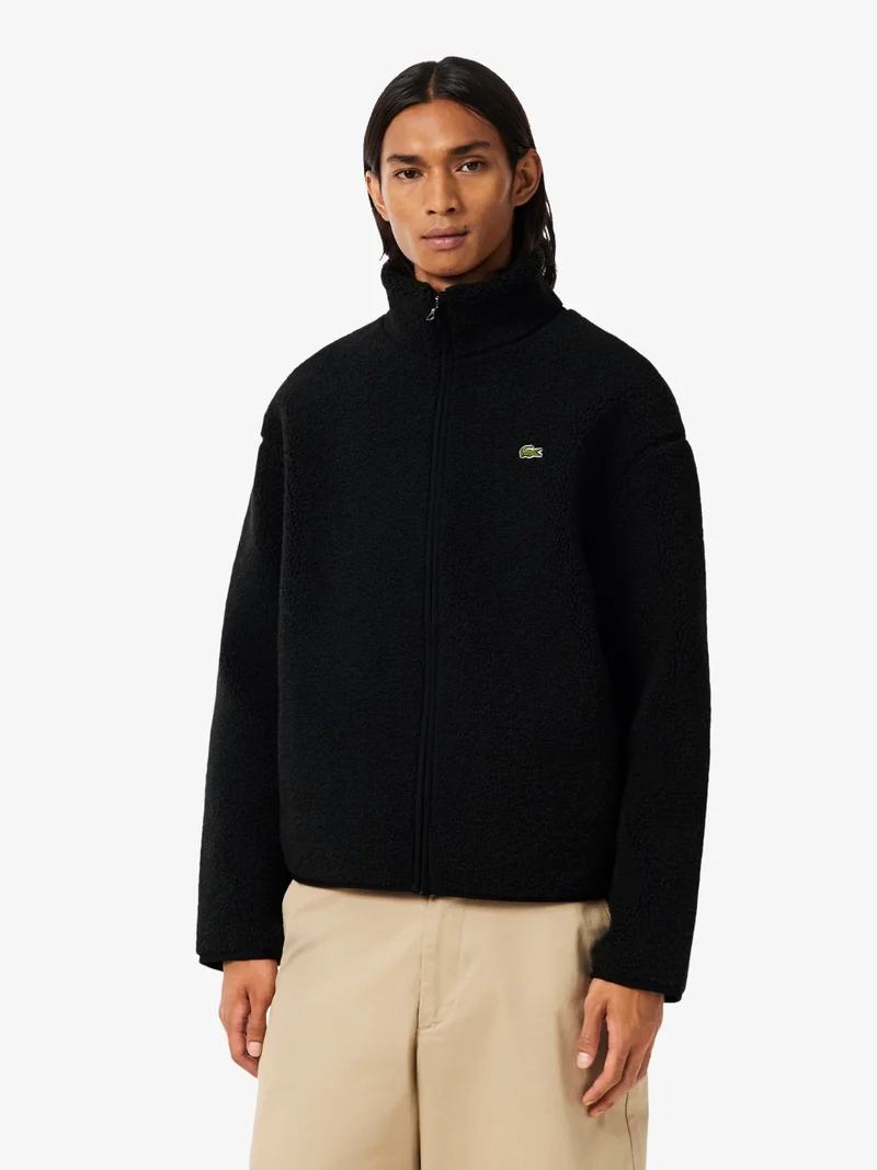Veste sherpa Lacoste noire