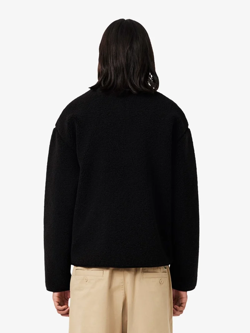 Veste sherpa Lacoste noire