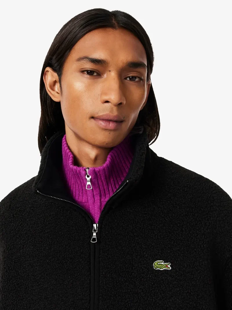Veste sherpa Lacoste noire