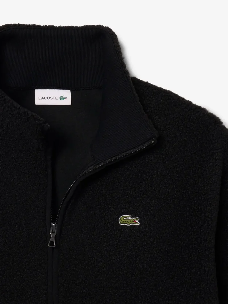 Veste sherpa Lacoste noire