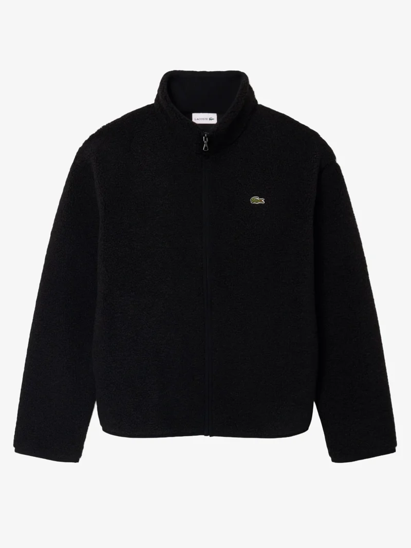 Veste sherpa Lacoste noire