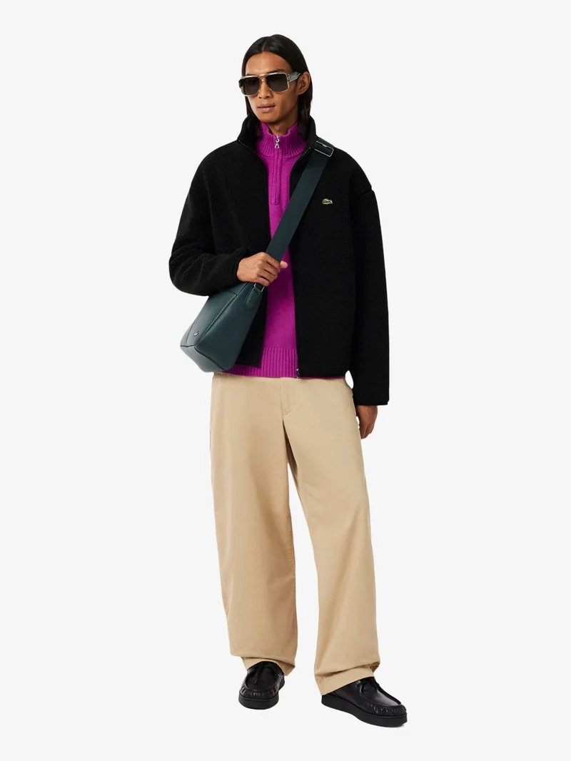Veste sherpa Lacoste noire