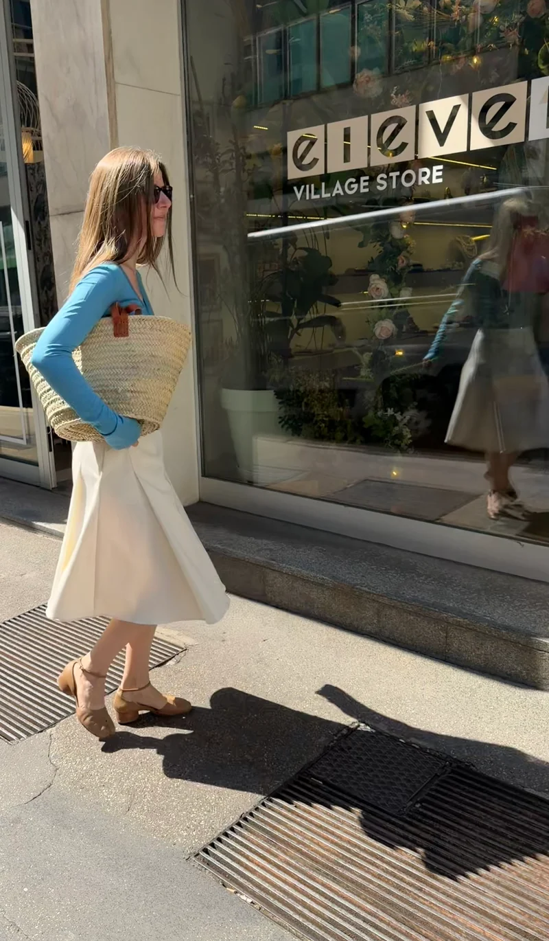 Gilet bleu céruléen Sironi