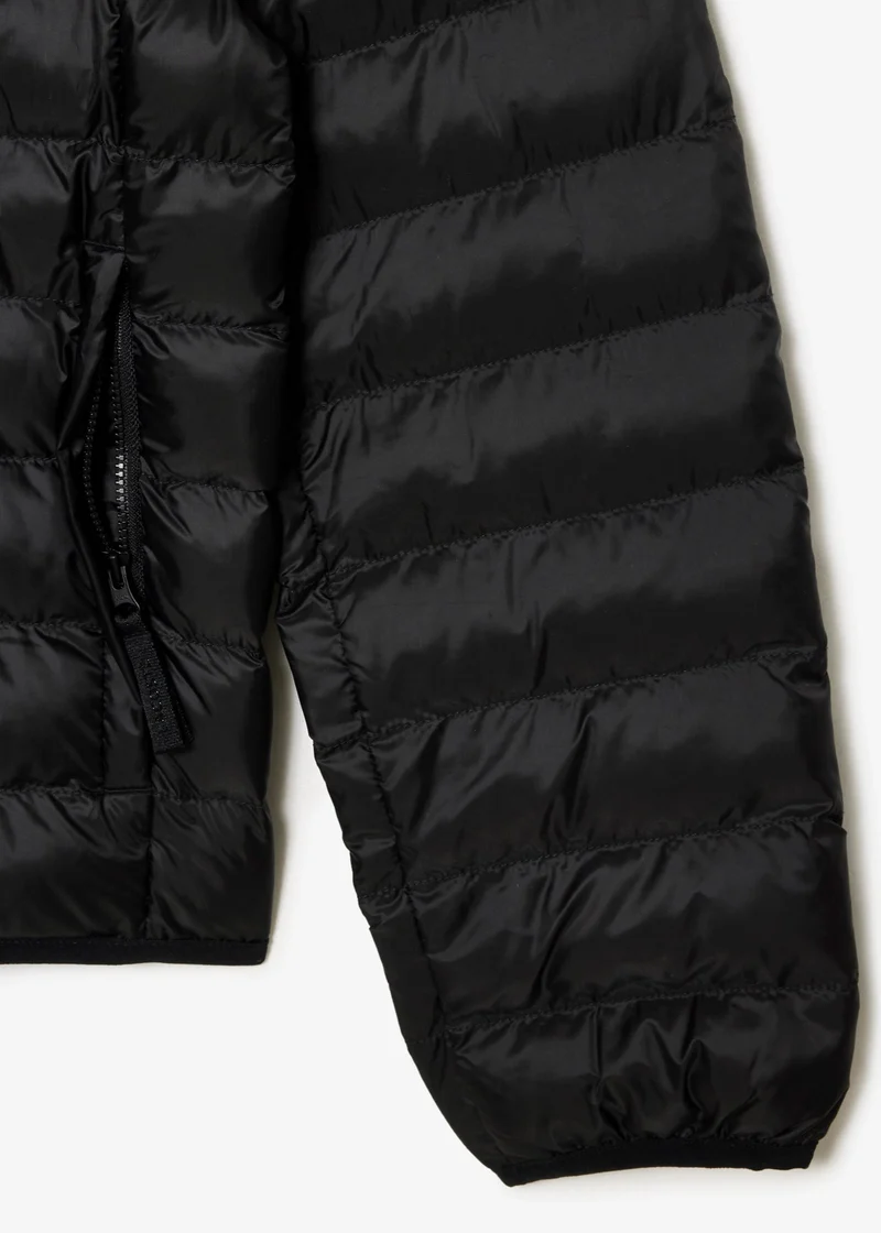 Doudoune à capuche Lacoste noire