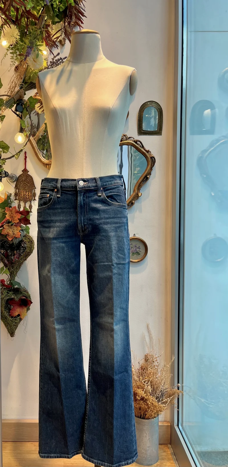 Jean bootcut bleu