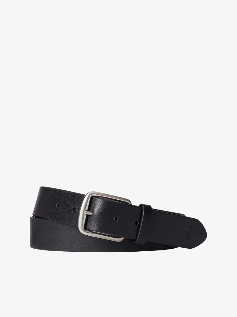 Ceinture Ralph Lauren noire en cuir