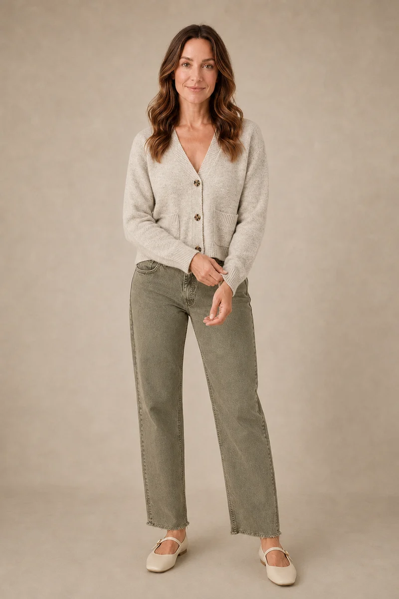 Le cardigan classique à poches
