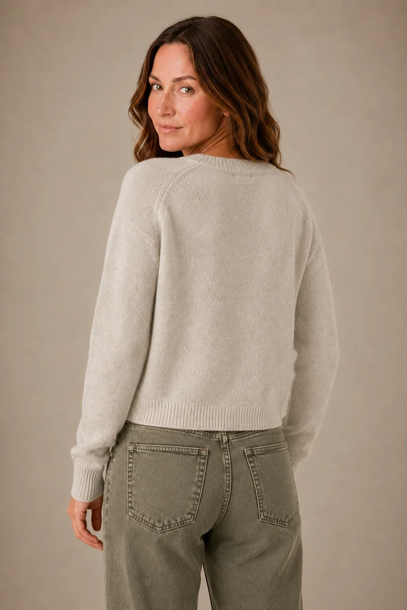 Le cardigan classique à poches
