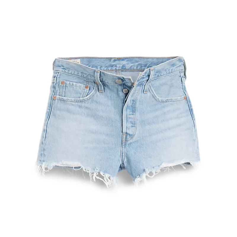 Levis Women Short en coton bleu clair