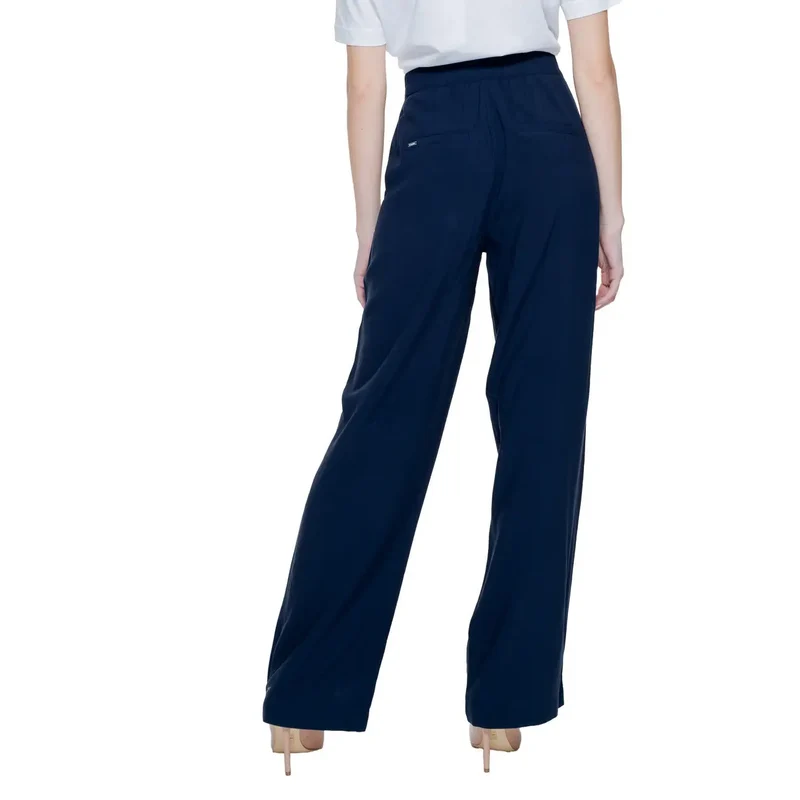 Street One Bleu Viscose Pantalon Femme