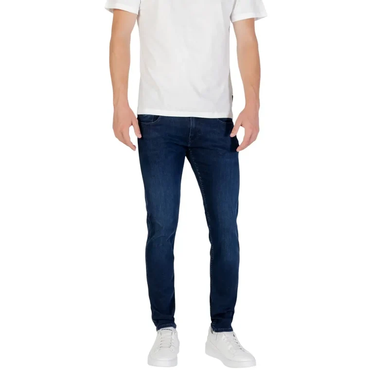 Jean slim bleu foncé pour homme
