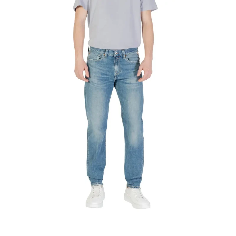 Jeans en denim bleu clair pour hommes