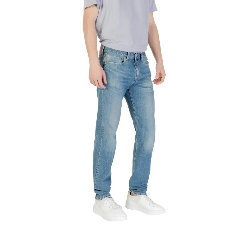 Jeans en denim bleu clair pour hommes