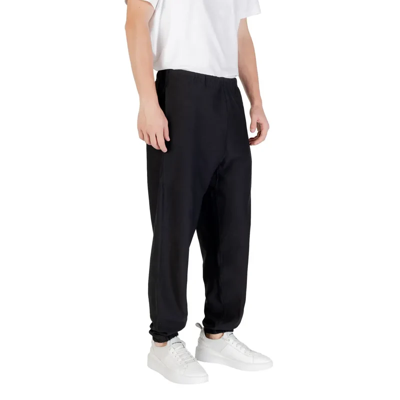 Pantalon de survêtement noir Calvin Klein avec poignets élastiques