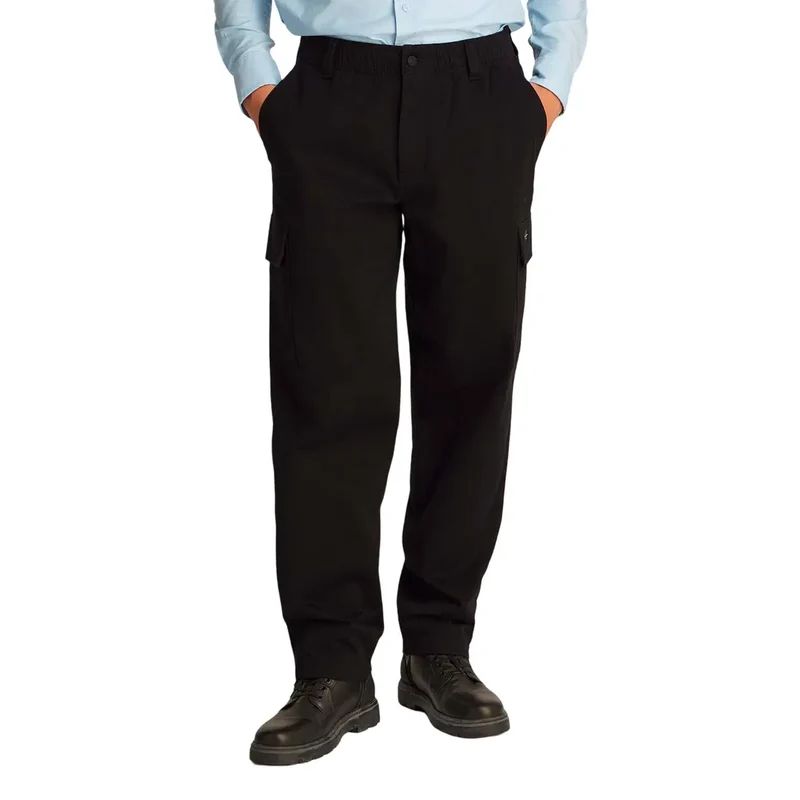 Pantalon cargo noir pour hommes de Calvin Klein