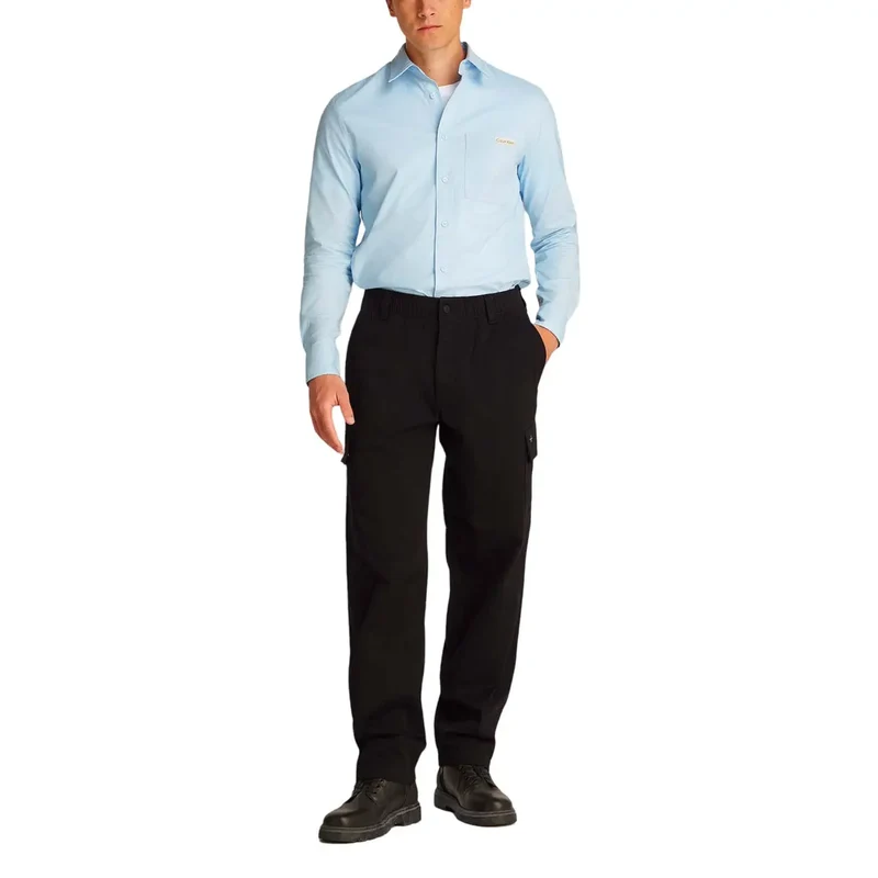 Pantalon cargo noir pour hommes de Calvin Klein