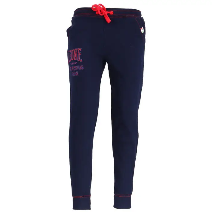 Pantalon de survêtement bleu marine avec cordon de serrage rouge