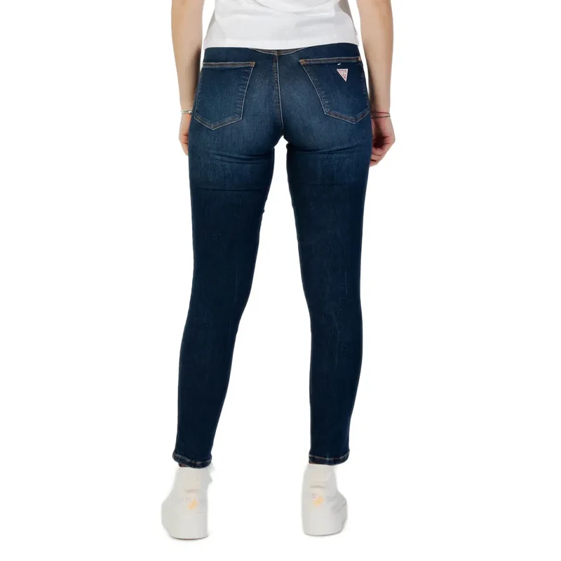 Jean skinny foncé délavé