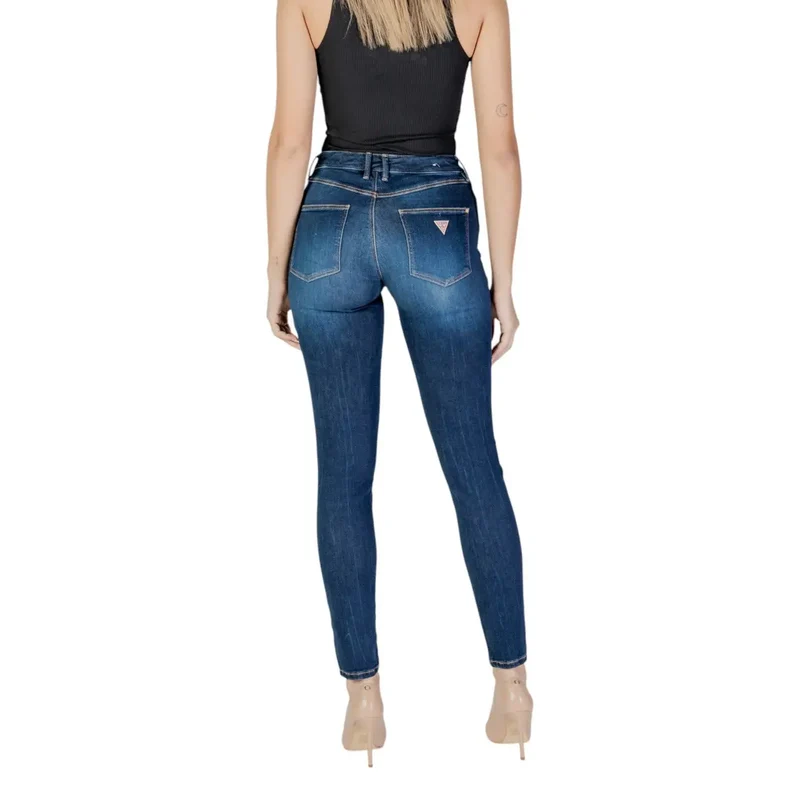 Jean skinny foncé délavé