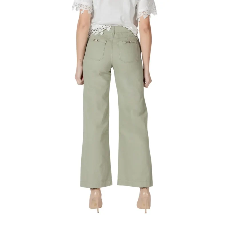 Pantalon large vert clair pour femmes