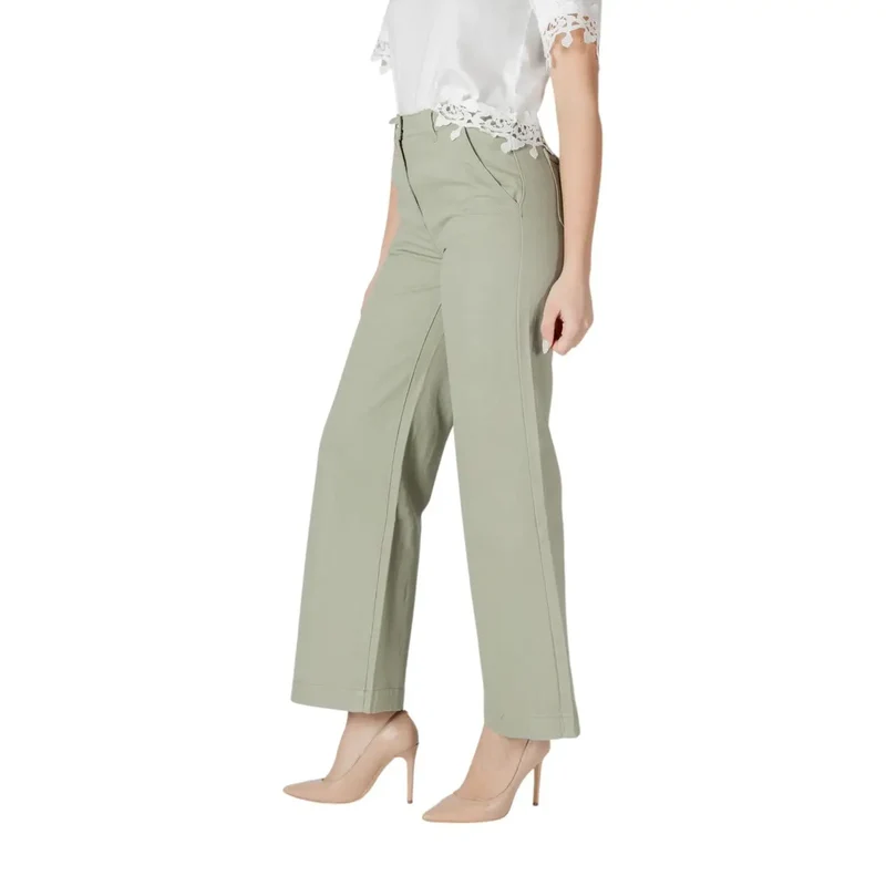 Pantalon large vert clair pour femmes