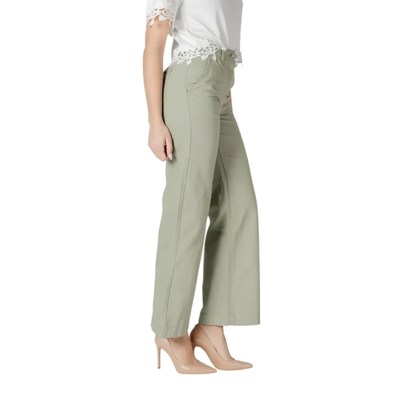Pantalon large vert clair pour femmes