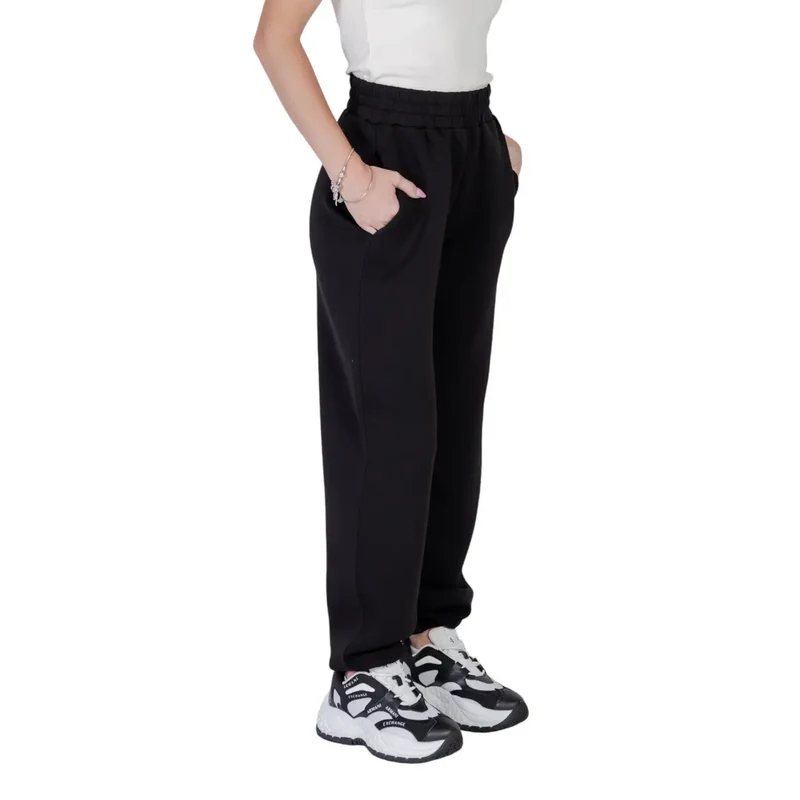 Guess Active Women Pantalon imprimé noir avec lacets