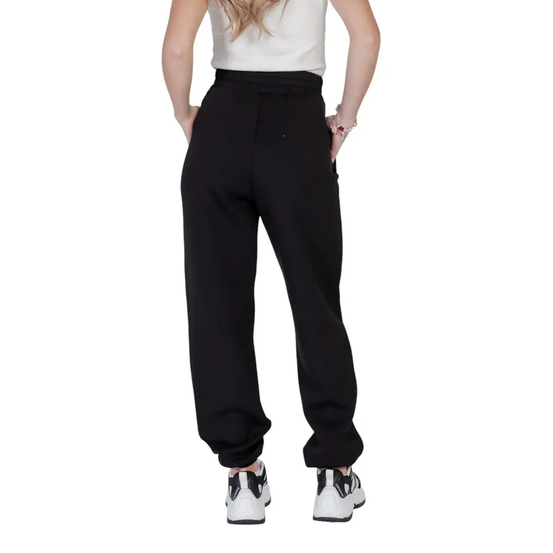 Guess Active Women Pantalon imprimé noir avec lacets