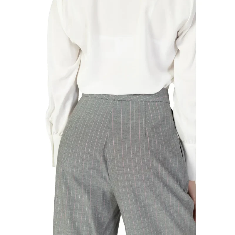 Rinascimento Pantalon à rayures roses pour femmes