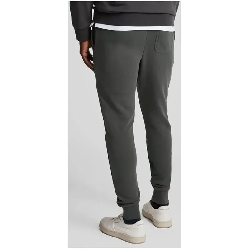 Lyle & Scott Hommes - Pantalon en coton gris avec poches sur le devant