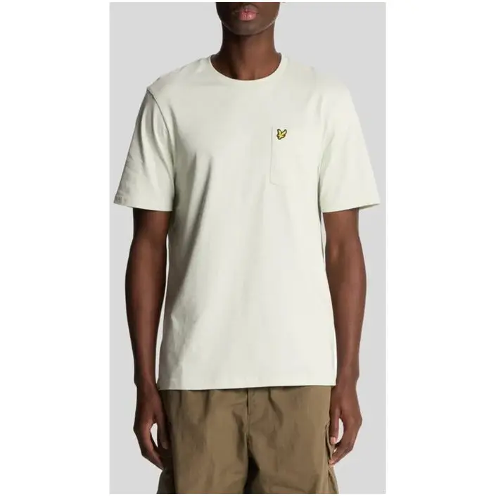 Lyle & Scott Hommes - T-shirt imprimé rose avec poches avant