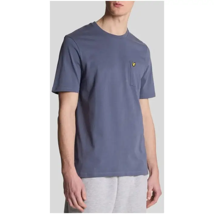 Lyle & Scott Hommes - T-shirt imprimé rose avec poches avant