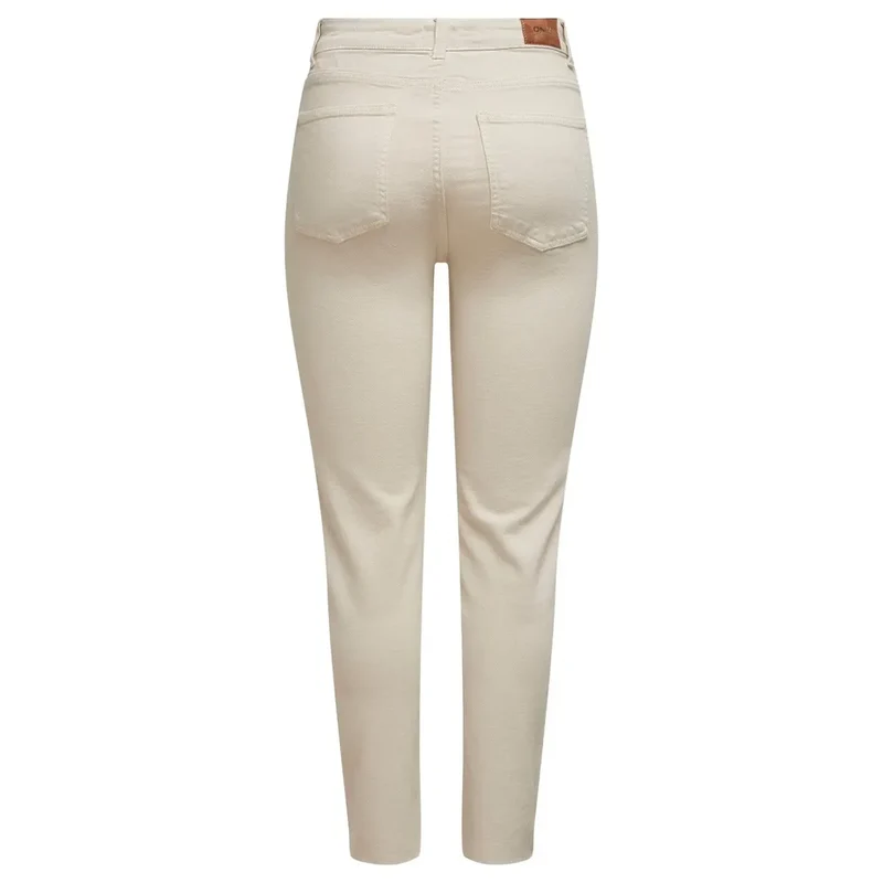 Jeans beige à poches pour femmes