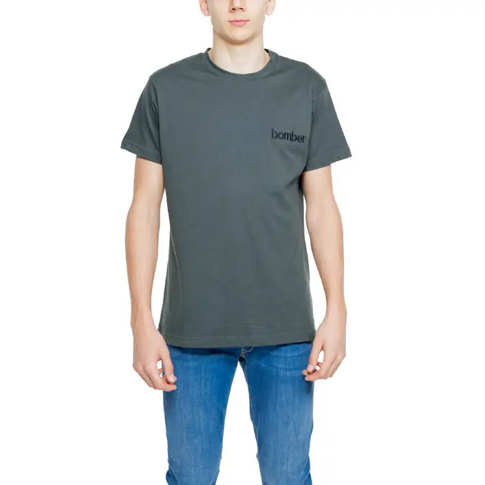 Hydra Clothing T-Shirt noir en coton avec logo Bomber pour hommes