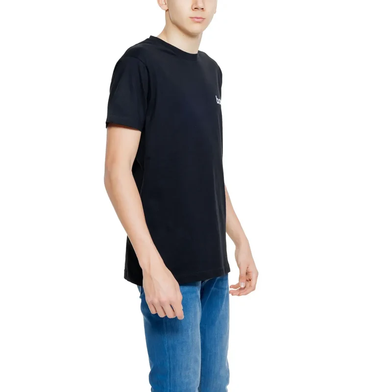 Hydra Clothing T-Shirt noir en coton avec logo Bomber pour hommes