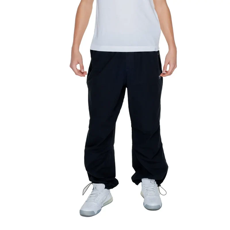 Pantalon noir uni Karl Kani Hommes 100% coton