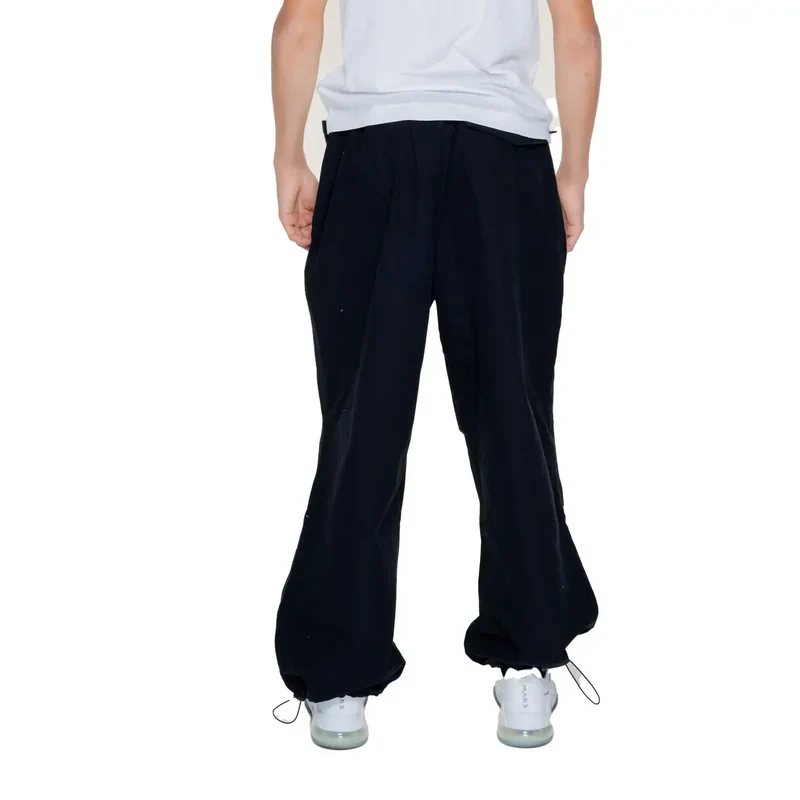 Pantalon noir uni Karl Kani Hommes 100% coton